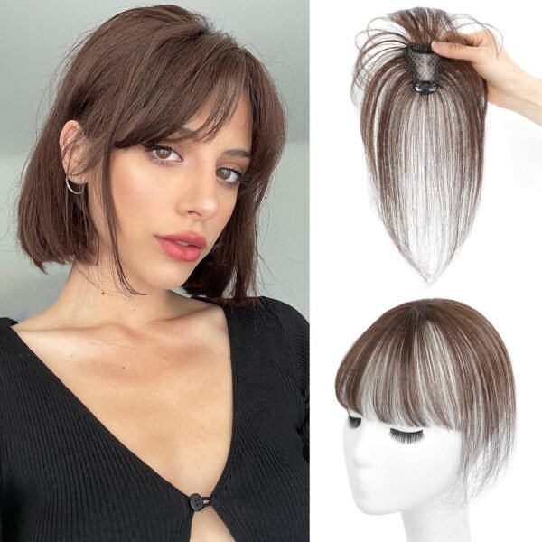 【1003】Synthetic Hair Bangs Clip in Extensions for Women,Glueless Wigs - Image 2