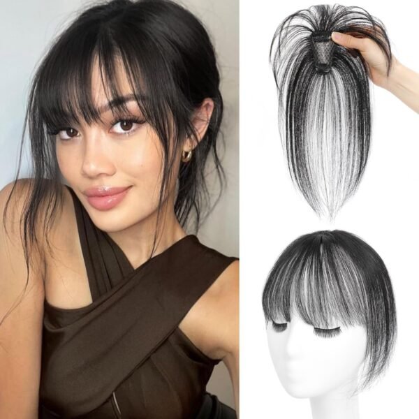 【1003】Synthetic Hair Bangs Clip in Extensions for Women,Glueless Wigs - Image 4