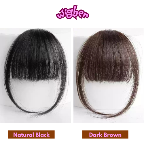 【1006】Human Hair Bangs Clip in Extensions for Women,Glueless Wigs