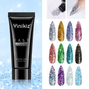Acrylic Gel Builder 15g,Glitter Gel,Solid Color,Various Color Options